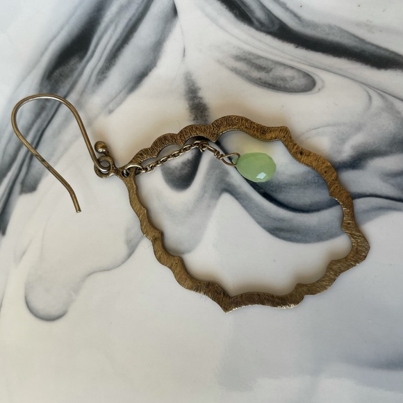 Boho gold earrings - Picture 3 of 3